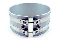 220V 25mm x 30mm Metal Screw Fixing Flexible Mica Band Heater Silver~RRH WFFSM 